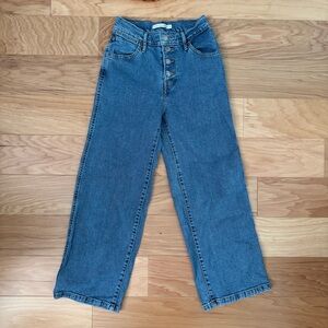 Levi's Mile High Cropped Wide Leg Jeans